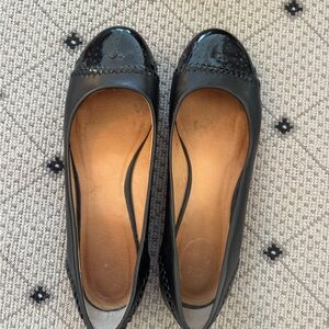 Jack Rogers Black Patent Leather Flats